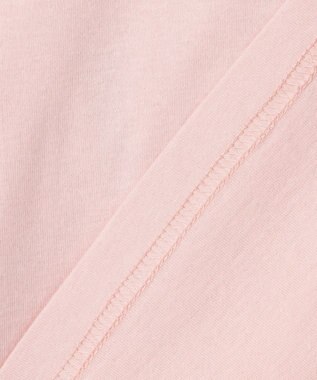 ANY KIDS 肩開きライン入り リボン長袖Tシャツ ピンク