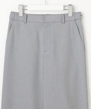 J.PRESS LADIES 【セットアップ対応・洗える・撥水】コットンFITTY ストレート パンツ グレー系