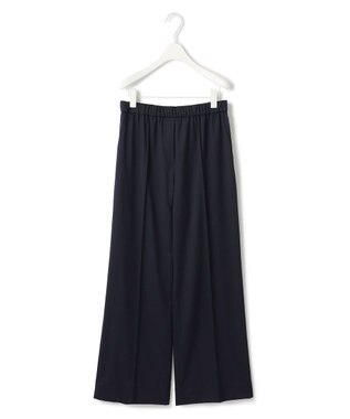 ICB 【洗える】Ｔ/Wブロード ワイドストレートパンツ ネイビー系