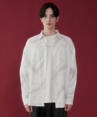 WEGO アムンゼンパターンBIGシャツ（LS） 柄1