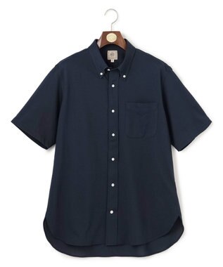 J.PRESS MEN 【KING SIZE】【吸水速乾 / 抗菌防臭 / 遮熱 / 防シワ】【J.PRESS OXFORD JERSEY】カノコインレイ半袖 シャツ / B.D.
