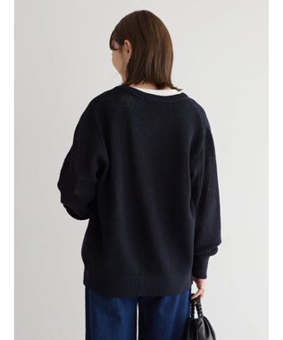 AMERICAN HOLIC エコカルットクルーネックカーディガン Navy