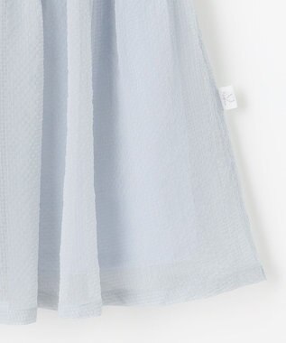 組曲 KIDS 【150-160㎝】シアーチェック スカート サックスブルー系