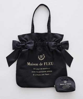 Maison de FLEUR 《セット商品》ダブルリボンギャザートート・ポーチ