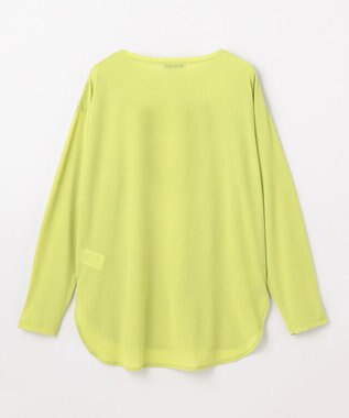 ANY シア―ラウンドネックTシャツ アップルグリーン