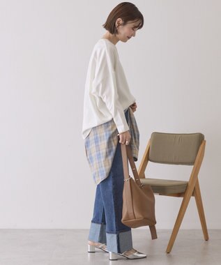 AMERICAN HOLIC 【先行予約】【UVカット】コクーンポンチプルオーバー Off White