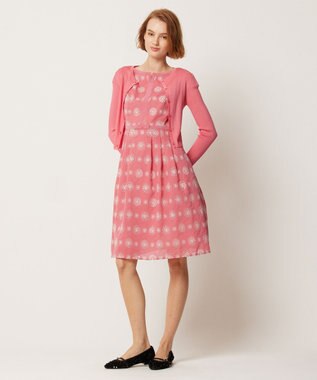 TOCCA AJISAI CREWNECK カーディガン ローズピンク系