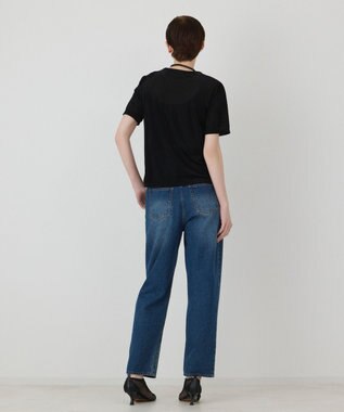 GRACE CONTINENTAL テーパード2wayデニム ブルー