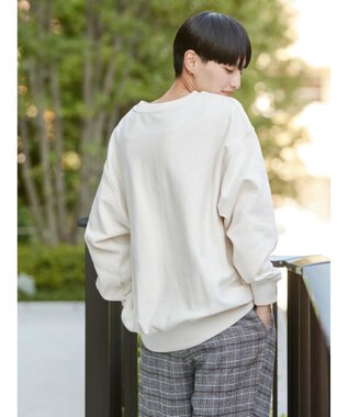 AMERICAN HOLIC ネップ裏毛ロゴスウェット Oatmeal