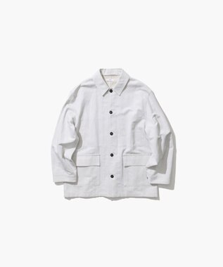 ATON COTTON LINEN KATSURAGI | ワークジャケット WARM WHITE