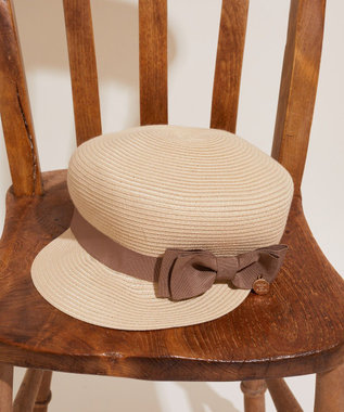 Maison de FLEUR グログランリボンキャスケット