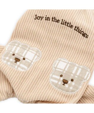 PET PARADISE ペットパラダイス くまちゃん チェックオーバーオール  小型犬 ベージュ