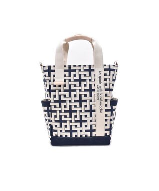 MIYABIYA La quoh with kirakaracho 帆布 2wayトート（L） 瑠璃紺(るりこん)