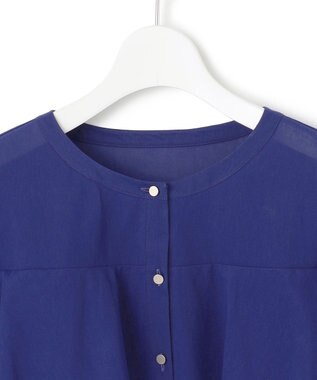 23区 S 【Oggi9月号掲載/洗える】クリアトリコットジャージー フリルデザイン カットソー ブルー系