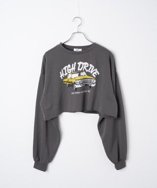 WEGO ヴィンテージライクショートスウェット 柄1