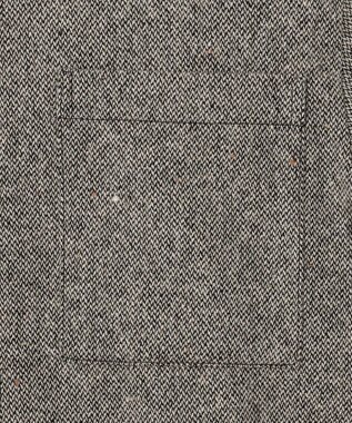uncrave ネップツィード シャツ ブラック×エクリュ