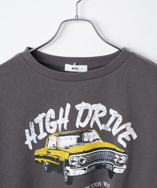 WEGO ヴィンテージライクショートスウェット 柄1