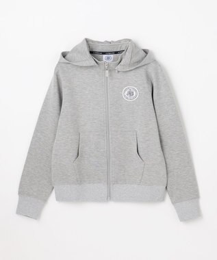 J.PRESS KIDS 【140-170cm】ダンボールニット ロゴ パーカー トップグレー