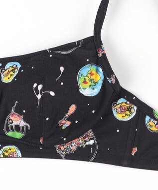 tsumori chisato SLEEP ツモリチサト ノンワイヤーブラ フルカップブラ 綿混(身生地) レディース UBX540 /ワコール ブラック