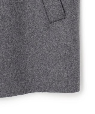 JOSEPH HOMME 【新素材】ライトウールシャギー　ステンカラーコート グレー系