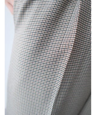 Green Parks きれいシルエットパンツ（ワイドストレート／柄） Gunclub Check