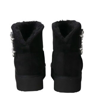 Bridget Birkin 【Bridget Birkin】バックルビジュームートンブーツ ブラックスウェード