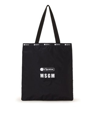 LeSportsac MSGM LG EMERALD TOTE/ロゴトートブラック ロゴトートブラック