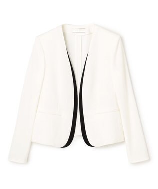 BEIGE， 【セットアップ対応】CINDY / ダブルカラージャケット White×Black