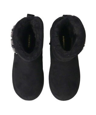 Bridget Birkin 【Bridget Birkin】バックルビジュームートンブーツ ブラックスウェード