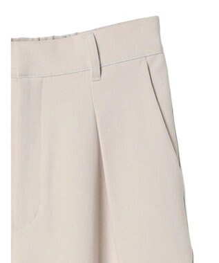 Green Parks ワンタックカーヴィーパンツ Light Beige