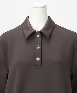 23区 S 【R(アール)】アクアスーティングジャージー ポロシャツ グレー系