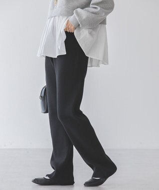 AMERICAN HOLIC リブニットパンツ Black