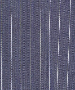 ANY 【手洗い可能/抗菌防臭/速乾/UVカット】ショート丈シャツ ネイビーストライプ