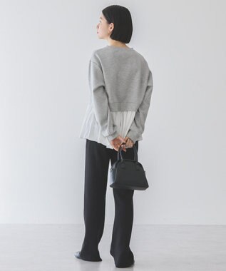 AMERICAN HOLIC リブニットパンツ Black