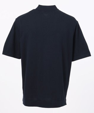 JOSEPH ABBOUD MOUNTAIN 【SPACE】OGストレッチコットン ニットポロシャツ ネイビー系