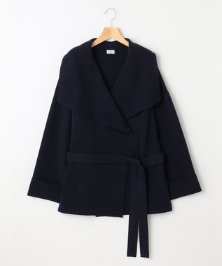 組曲 【軽羽織】ショールカラー カーディガン ネイビー系