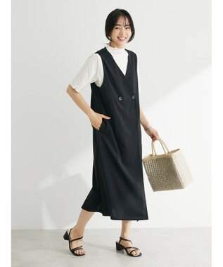 Green Parks ジレにもなる２ｗａｙジャンスカ Black