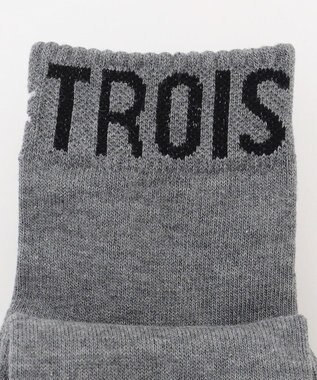 23区GOLF 【MEN】ロゴラインハーフソックス　１５ｃｍ ライトグレー系