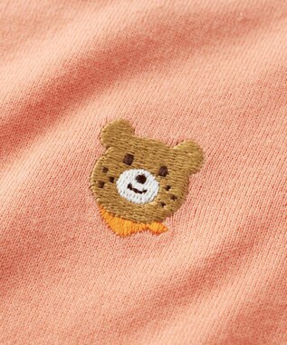 MIKI HOUSE HOT BISCUITS 【70-80cm】【Everyday Series】ワンポイント 半袖ボディシャツ オレンジ