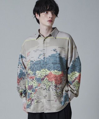 WEGO アムンゼンパターンBIGシャツ 柄3