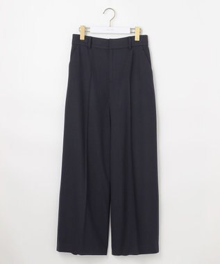 ANY SIS ビューティサーモ2WAYストレッチ ワイドパンツ ネイビー