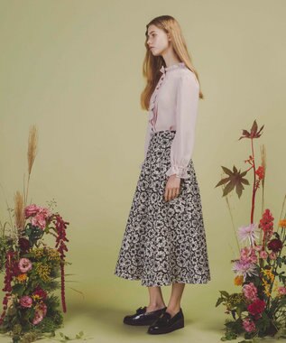 TOCCA 【洗える・消臭】MOONLIT FLOWER スカート ブラック系5