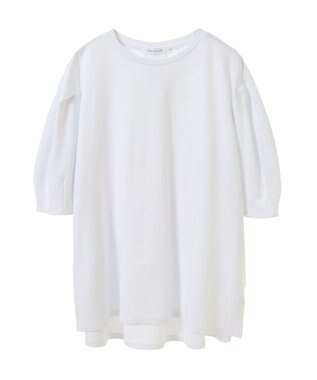 AMERICAN HOLIC 接触冷感袖コンシャスカットプルオーバー Off White