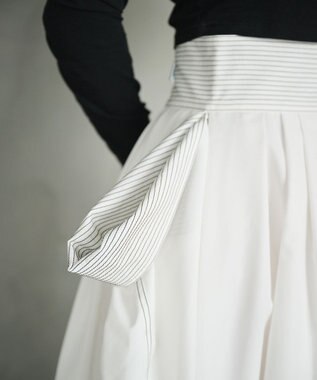 #Newans ドロップスクエアスカート ホワイト