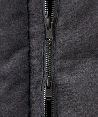 23区 S 【R(アール)】サキソニー ダウンベスト チャコールグレー系