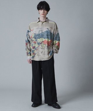 WEGO アムンゼンパターンBIGシャツ 柄3