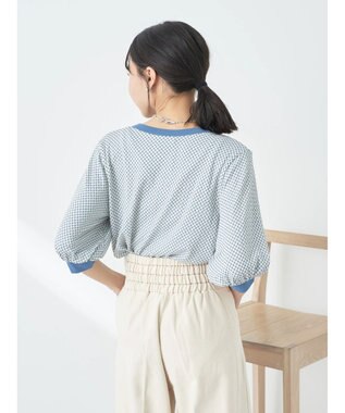 earth music&ecology ギンガムパフＴＥＥ Mint