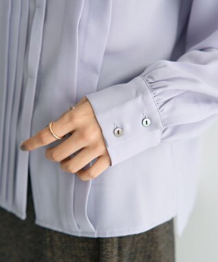 YECCA VECCA タックデザインブラウス Lavender