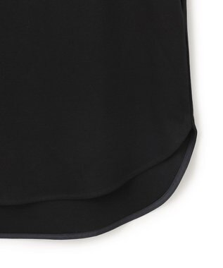 ICB L 【接触冷感・洗える】コンパクトスムース ノースリーブ Tシャツ ブラック系