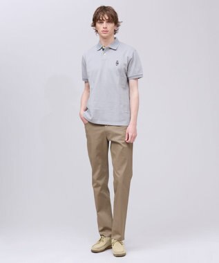 J.PRESS MEN 新デザイン【BULLDOG BOY / 8色展開】カノコレジメン ポロシャツ ライトグレー系